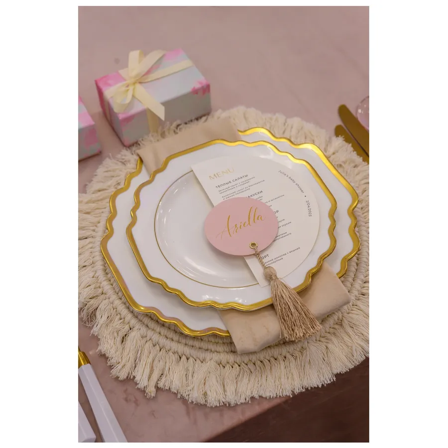 Подтарельник плетеный Macrame - Фото миниатюра 5