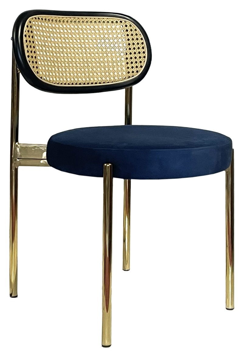 Стул Modern Gold, Black Rotango + Navy