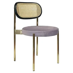 Стул Modern Gold, Black Rotango + Pale Orchid
