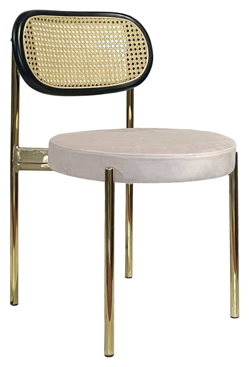 Стул Modern Gold, Black Rotango + Cream Bisquit