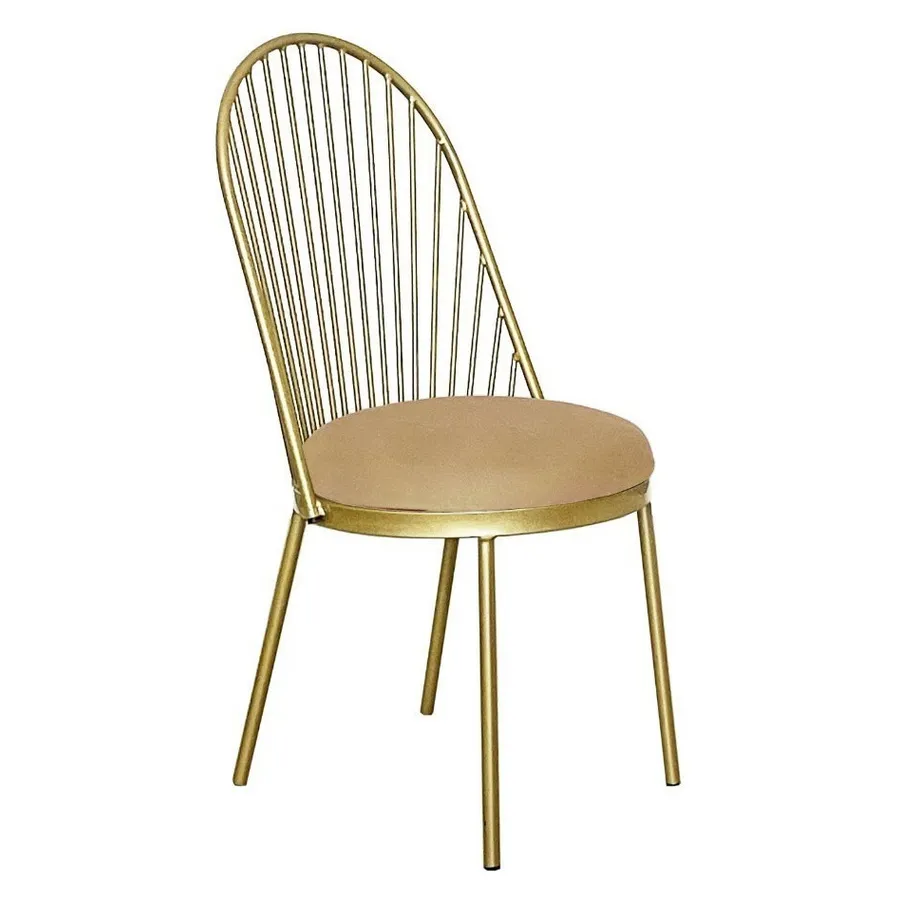 Стул Le soleil, велюр, персиковый - Фото основное 1