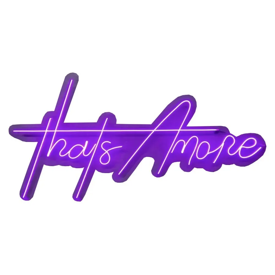 Неоновая надпись "That's Amore", фиолетовая - Фото основное 1