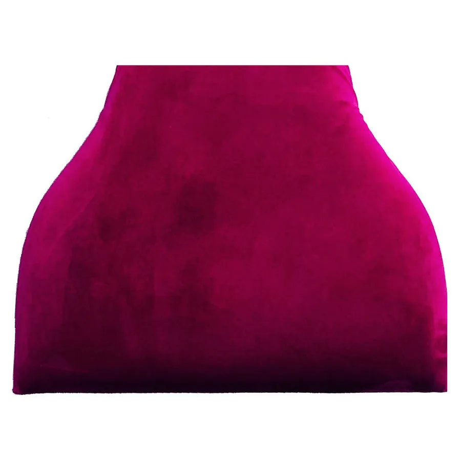 Подушка на стул Хамелеон (велюр), бордовая - Фото миниатюра 1