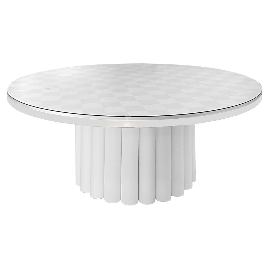 Стол Squash белый + печать на столешницу Print Etc. - Фото миниатюра 1