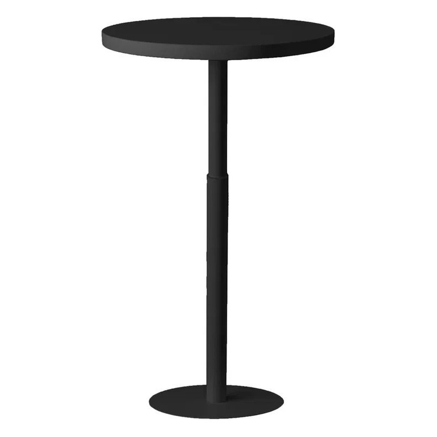 Стол коктейльный Twist Circle Black (телескопическая нога) - Фото основное 1