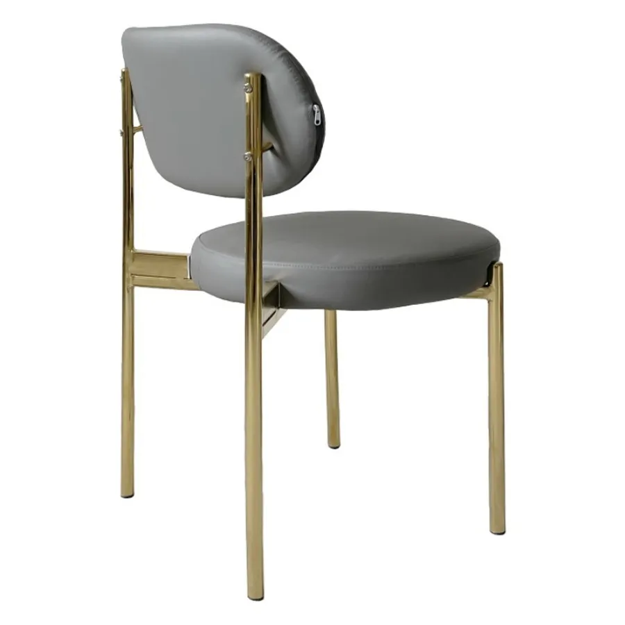 Стул Modern Gold Basic, серый (ЭКО-КОЖА) - Фото миниатюра 4