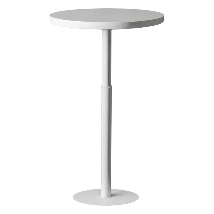 Стол коктейльный Twist Circle White (телескопическая нога) - Фото основное 1