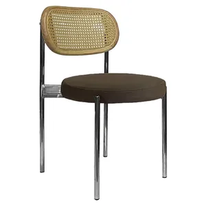 Стул Modern Silver, Natural Rotango + Choco mocca