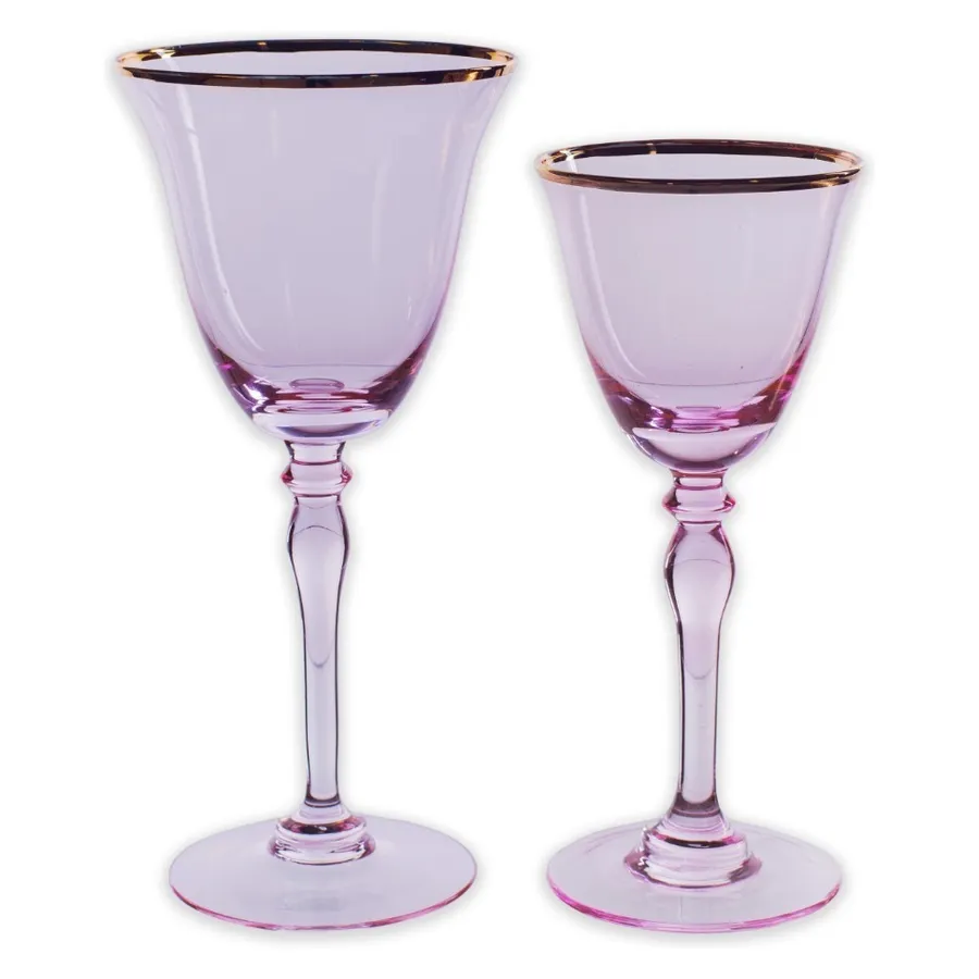 Сет бокалов «Chloe» розовый - Фото миниатюра 1