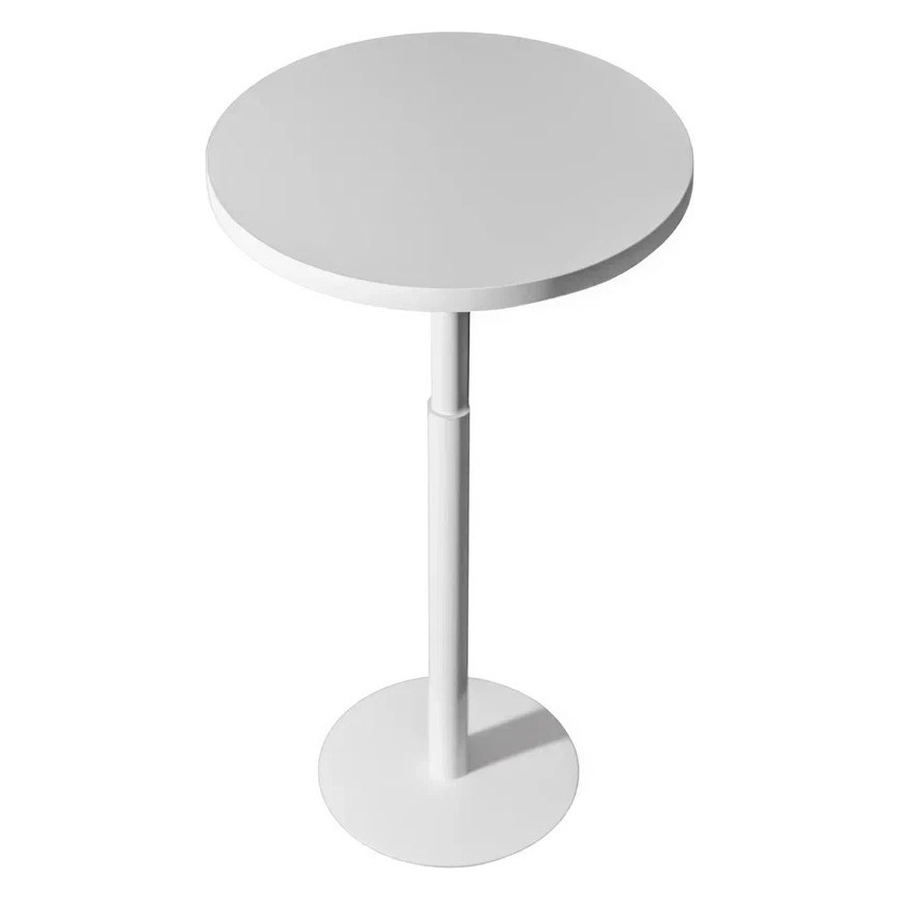 Стол коктейльный Twist Circle White (телескопическая нога) - Фото миниатюра 3