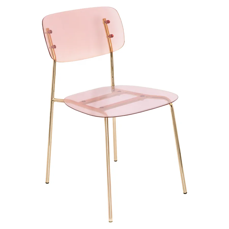 Стул Prism Gold, Розовые очки - Фото основное 1