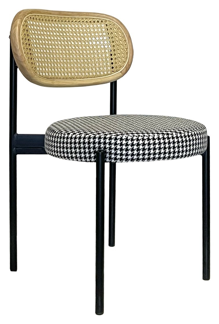 Стул Modern Black, Natural Rotango + Goosefoot
