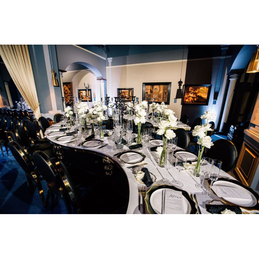 Столешница стола змейки-90, 1 модуль (белый глянцевый МДФ) - Фото миниатюра 3