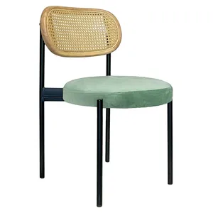 Стул Modern Black, Natural Rotango + Mint