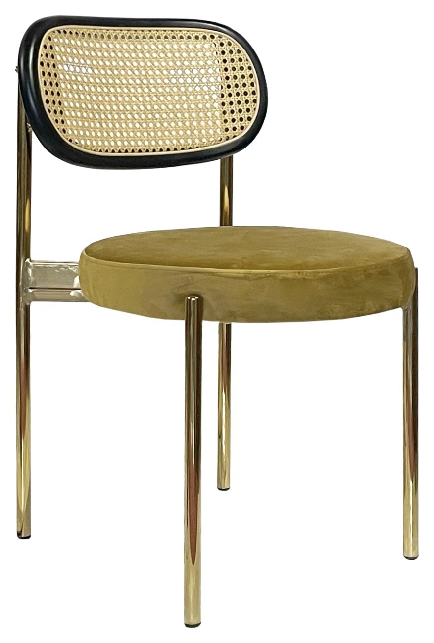 Стул Modern Gold, Black Rotango + Gold Ocher
