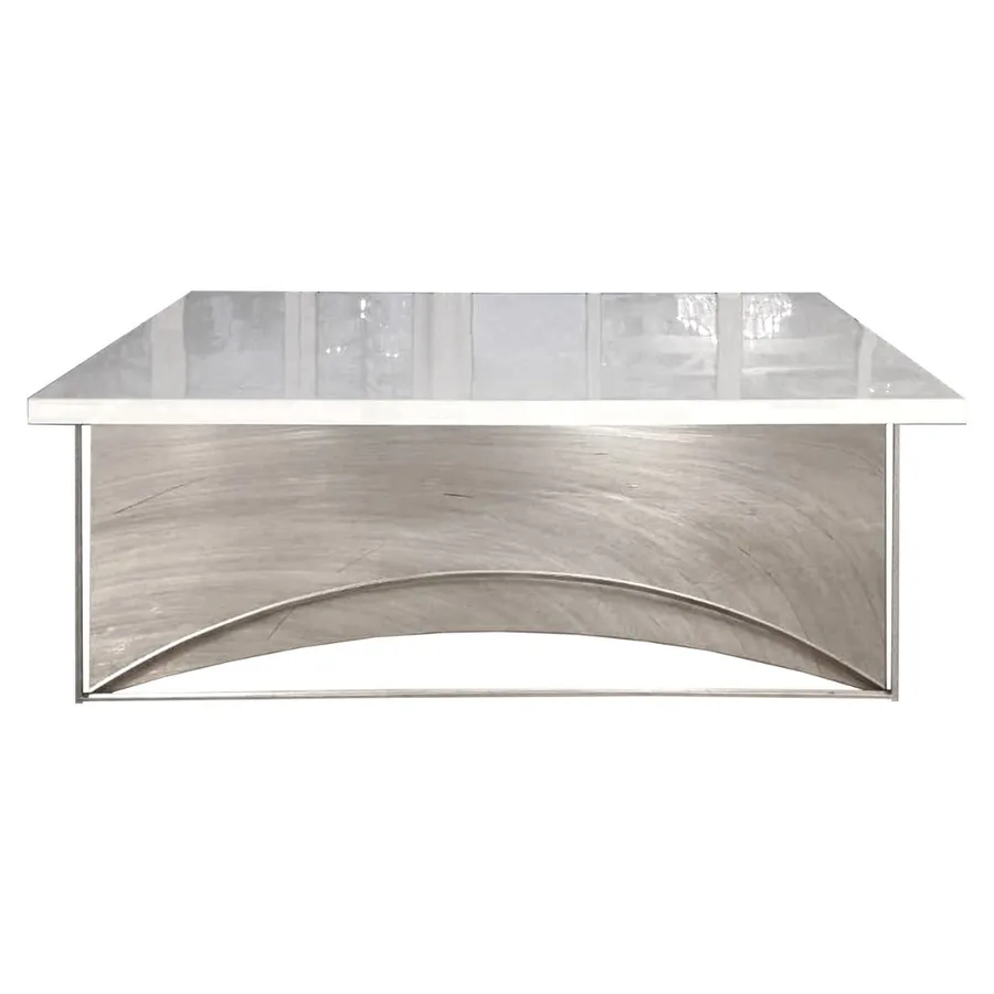 Стол-президиум Silver Glossy, серебро - Фото миниатюра 2