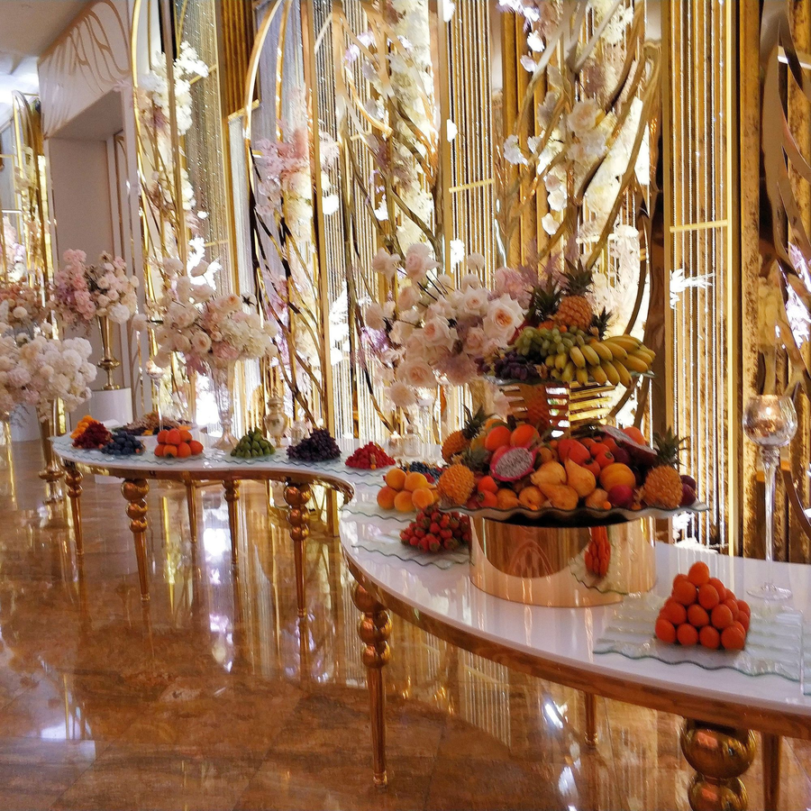 Столешница стола змейки-90, 1 модуль (белый глянцевый МДФ) - Фото миниатюра 4