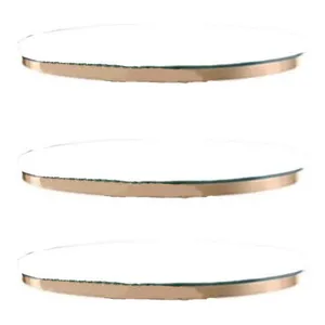 Набор столешниц стекло, белые 3шт