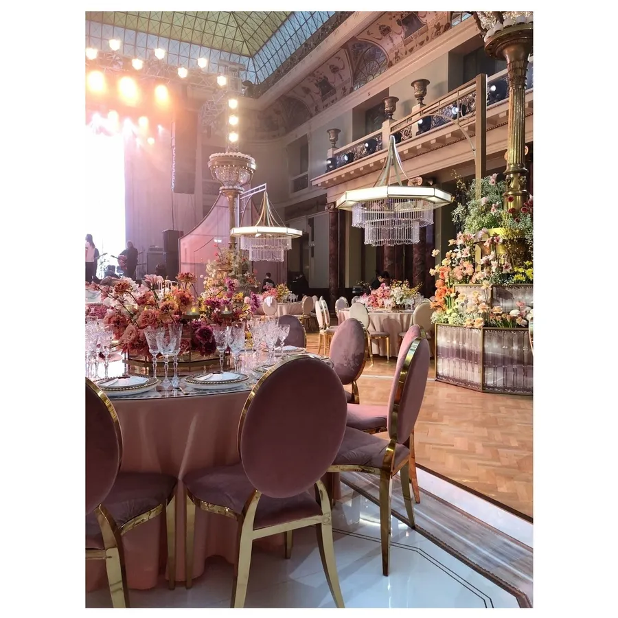 Стул Washington Gold, велюр пыльная роза - Фото миниатюра 3