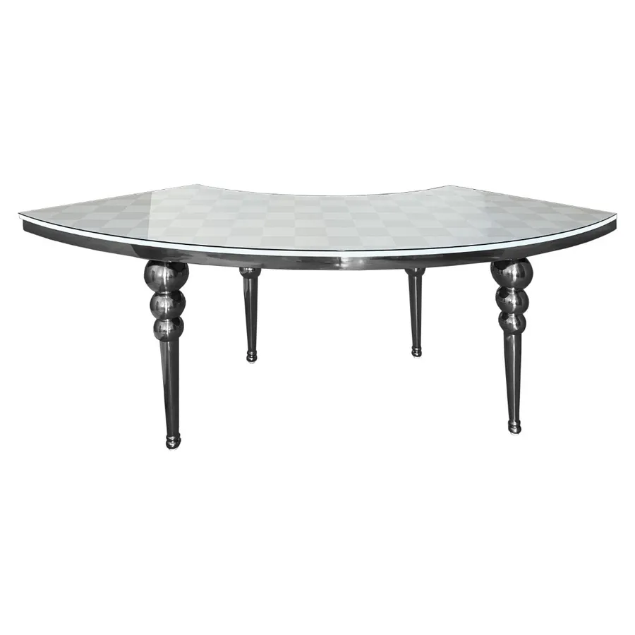 Стол Змейка-80 Silver + печать на столешницу Print Etc. - Фото миниатюра 1