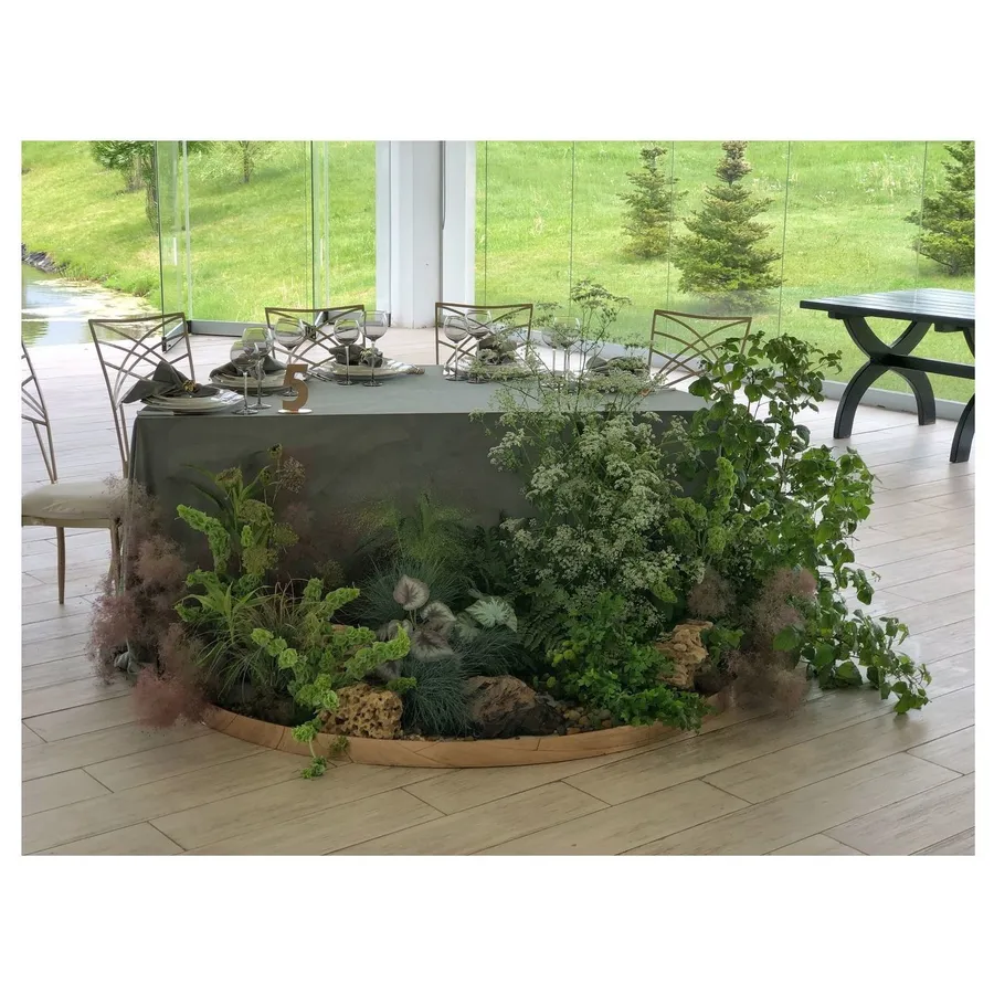 Емкость для флористики Pool полукруглая - Фото миниатюра 4