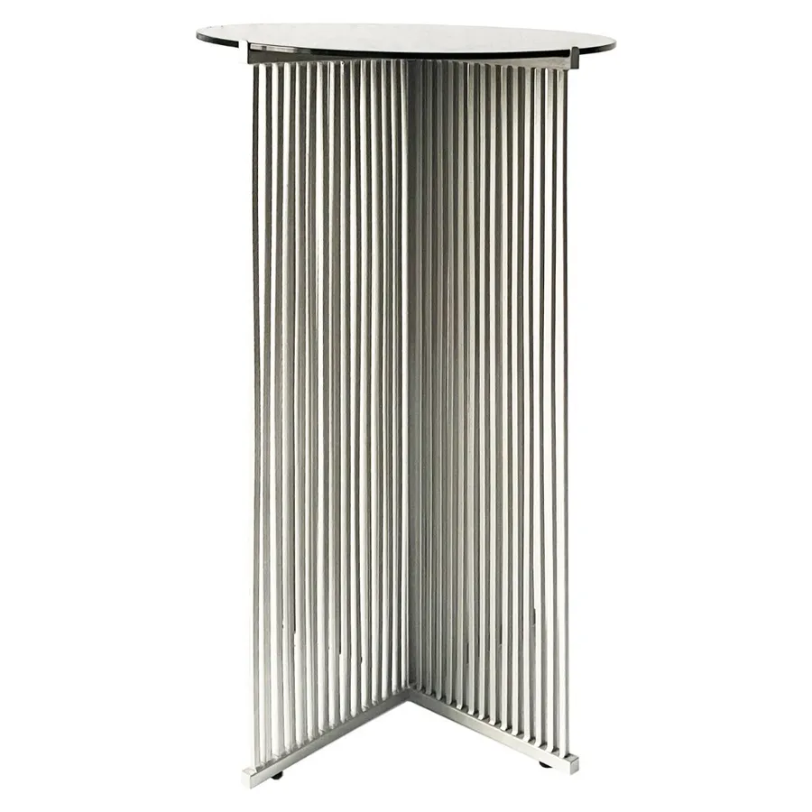 Коктейльный стол Shredder Silver c черной столешницей - Фото основное 1