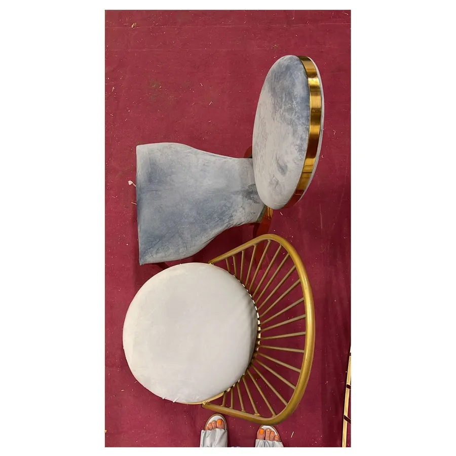 Стул Le Soleil, велюр, нежно-голубой - Фото миниатюра 3