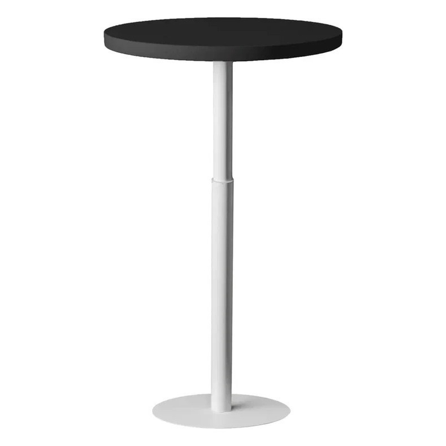Стол коктейльный Twist Circle Black  (телескопическая нога) - Фото миниатюра 5