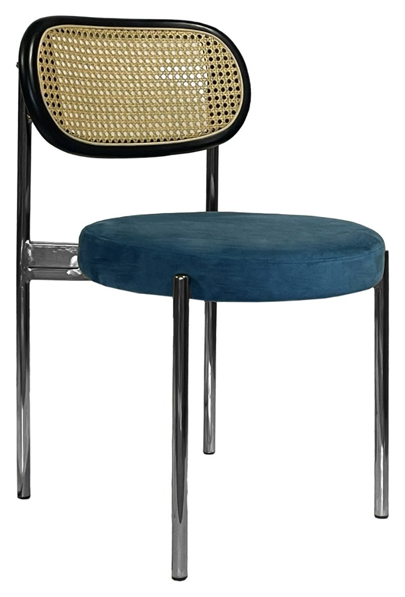 Стул Modern Silver, Black Rotango + Teal