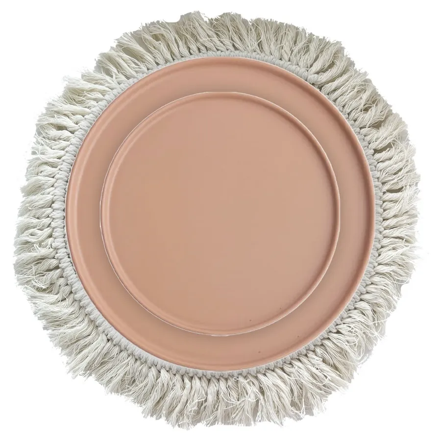 Сет тарелок Macrame Accent Terracotta S и M - Фото основное 1