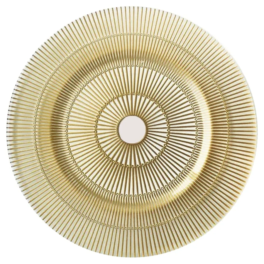 Сервировочная тарелка Oculus Gold - Фото миниатюра 1