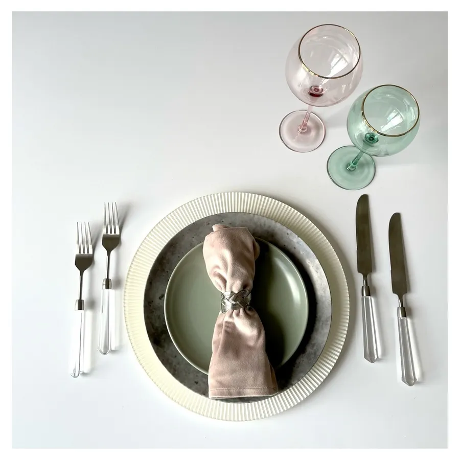 Кольцо для салфетки Braid Silver - Фото миниатюра 5