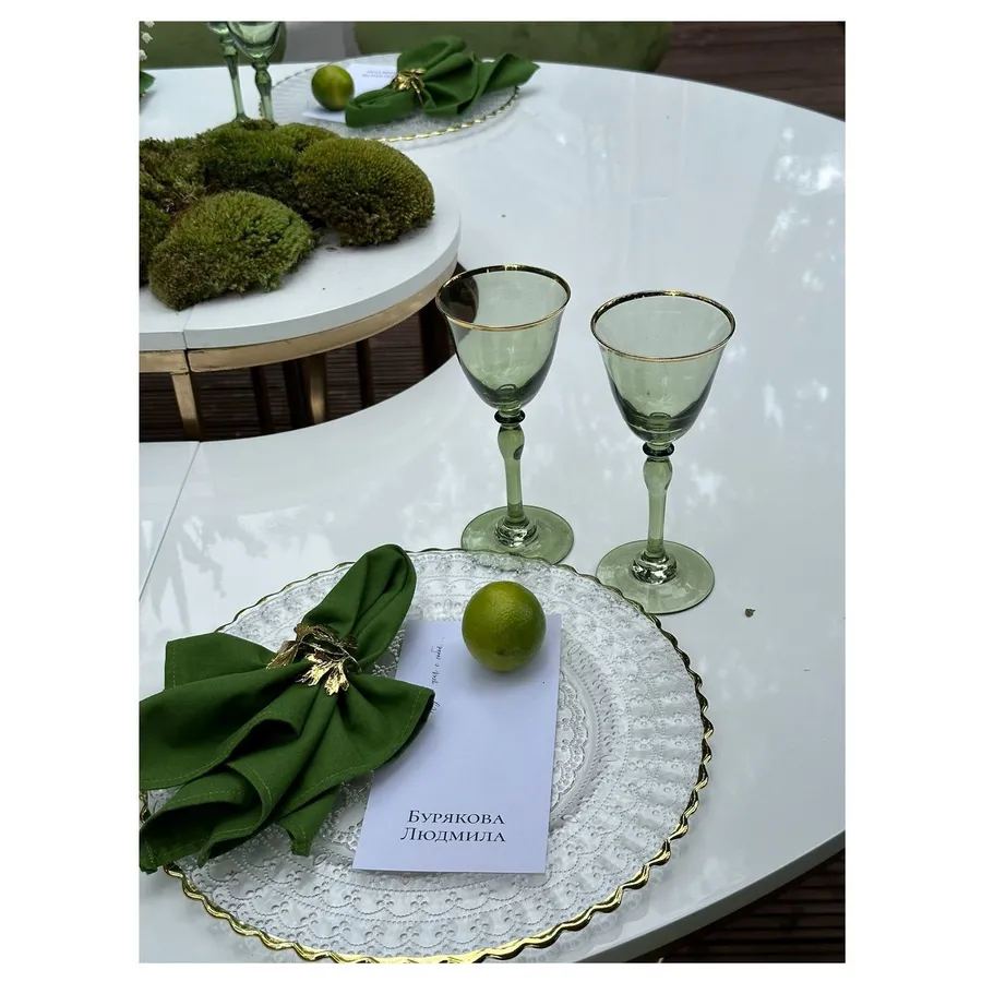 Сервировочная тарелка Lacy Gold - Фото миниатюра 6