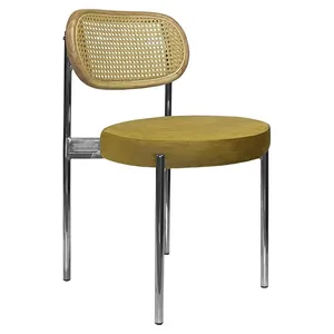 Стул Modern Silver, Natural Rotango + Golden Ocher