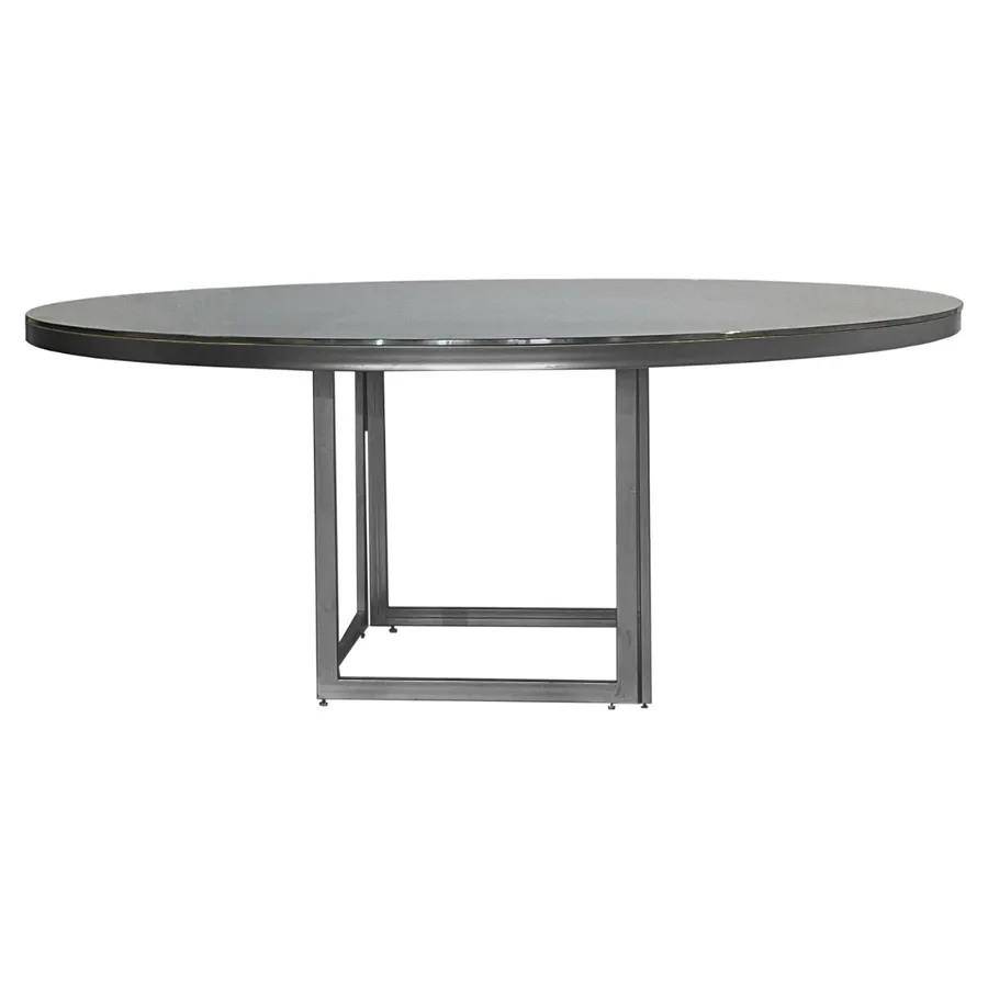 Стол Corners круглый, зеркальный + перекрас металла в любой цвет - Фото миниатюра 4