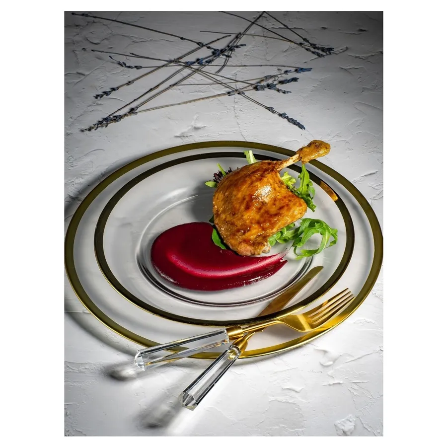 Сет порционных тарелок Paris Gold S и M - Фото миниатюра 2