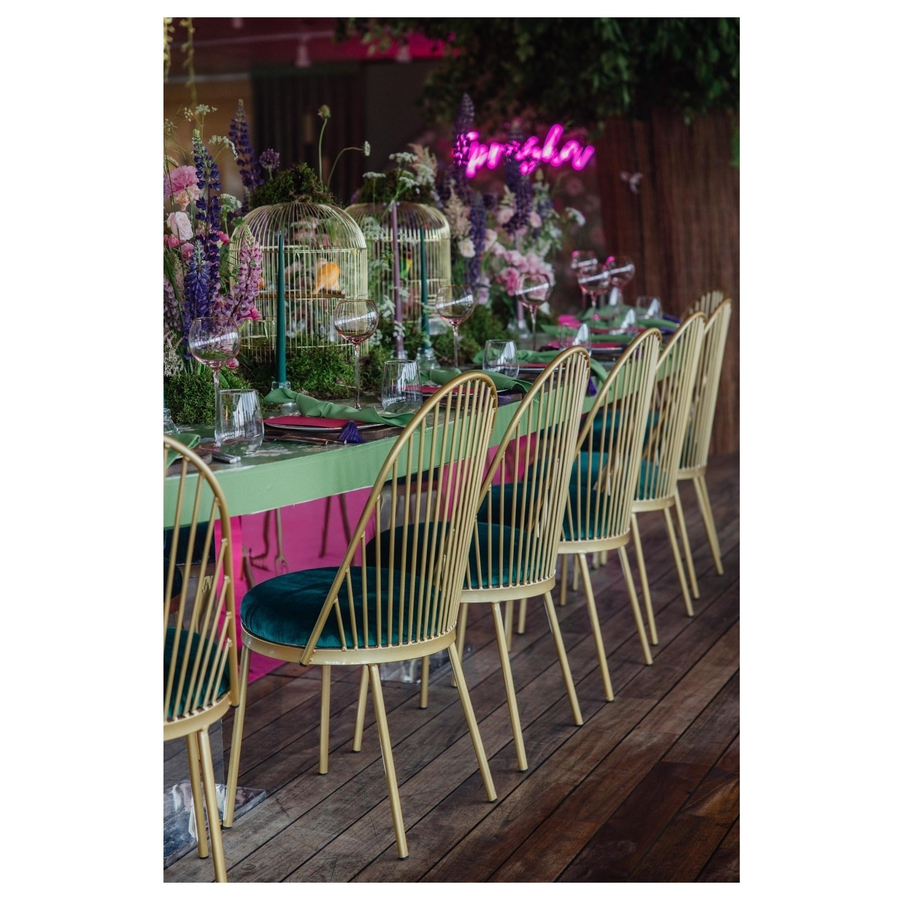 Стул Le soleil, велюр, изумрудный - Фото миниатюра 4