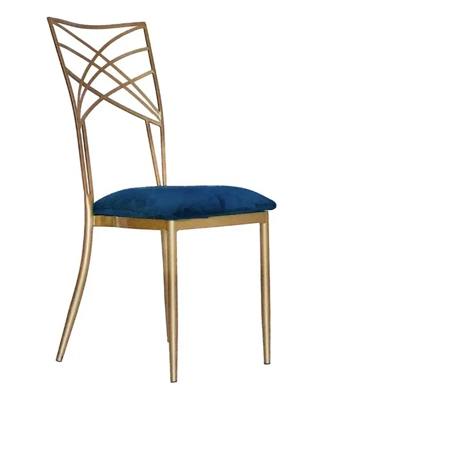 Подушка стула Хамелеон  (велюр), сапфир - Фото миниатюра 1