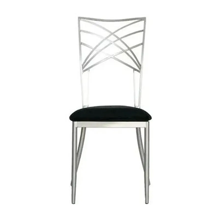 Стул Chameleon серебро (велюр), черный - Фото миниатюра 2