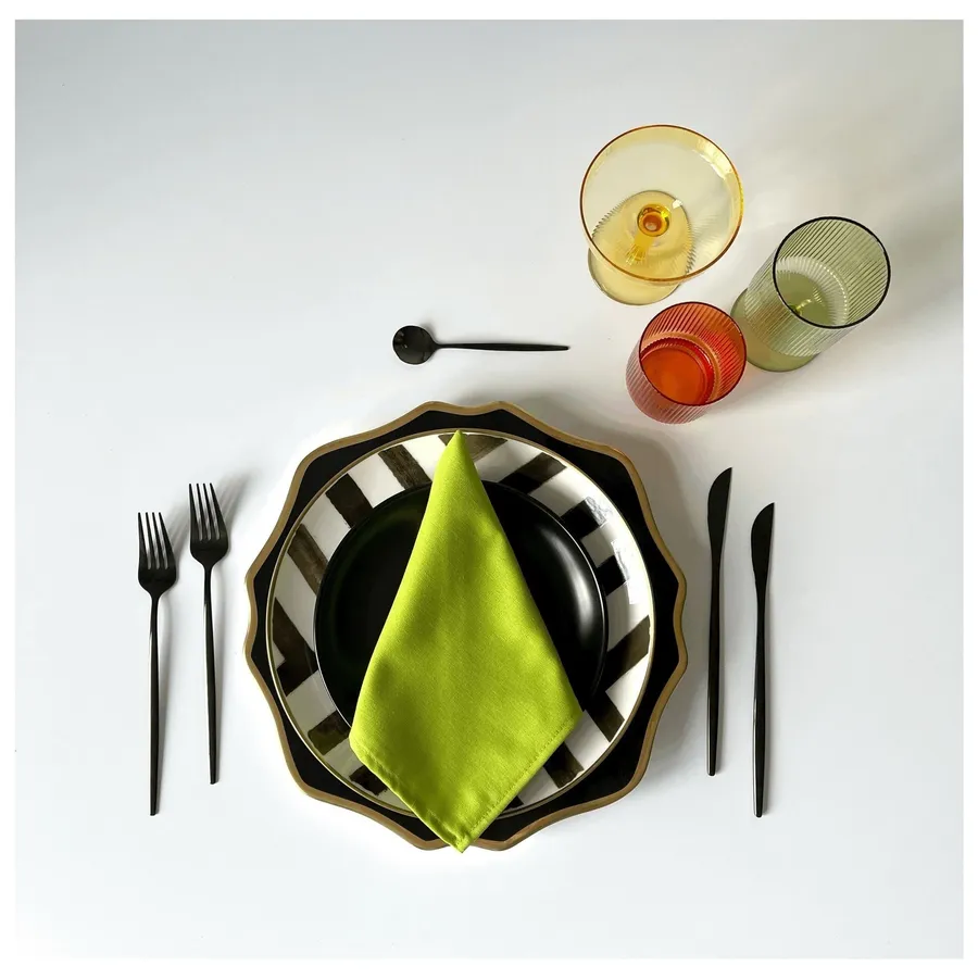 Столовая и десертная ложки, черные - Фото миниатюра 2