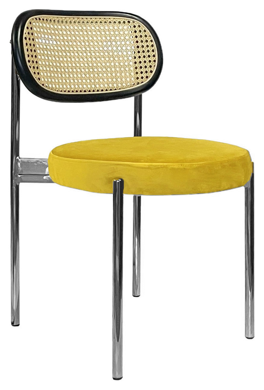 Стул Modern Silver, Black Rotango + Yellow Submarine