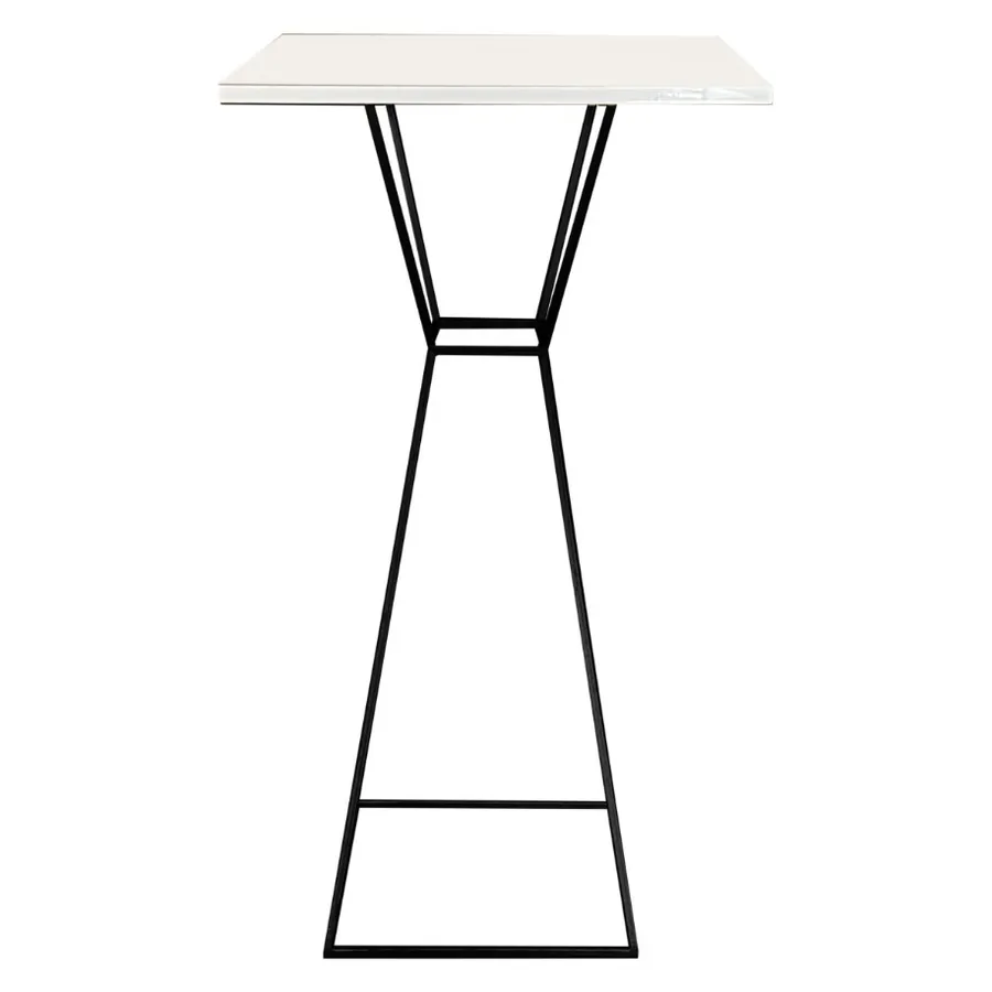 Коктейльный столик Hourglass Black Square - Фото основное 1