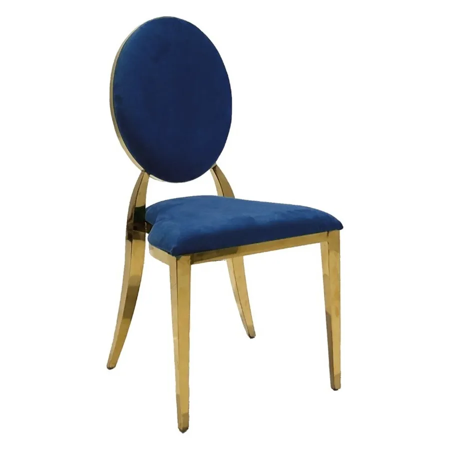 Стул Washington Gold, велюр сапфировый - Фото миниатюра 1