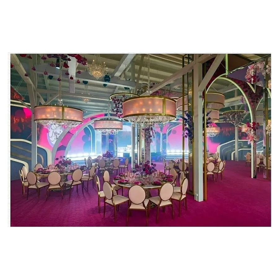 Люстра Soho L, розовая матовая, с неоном - Фото миниатюра 2