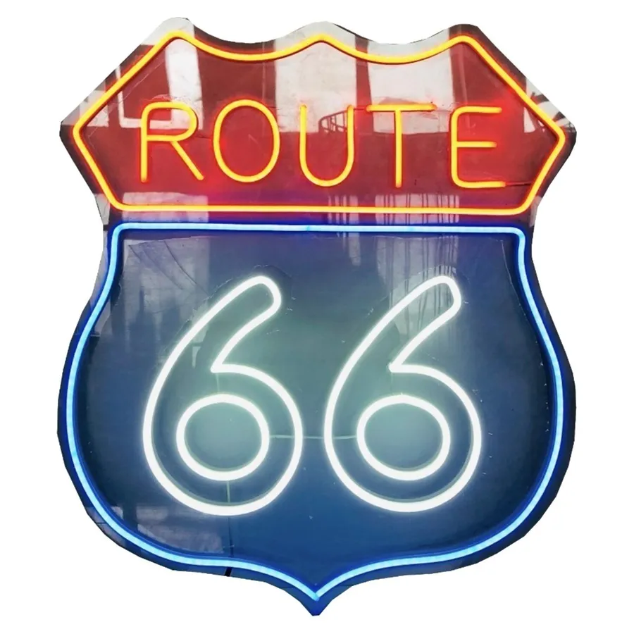 Неоновая надпись Route 66 - Фото основное 1