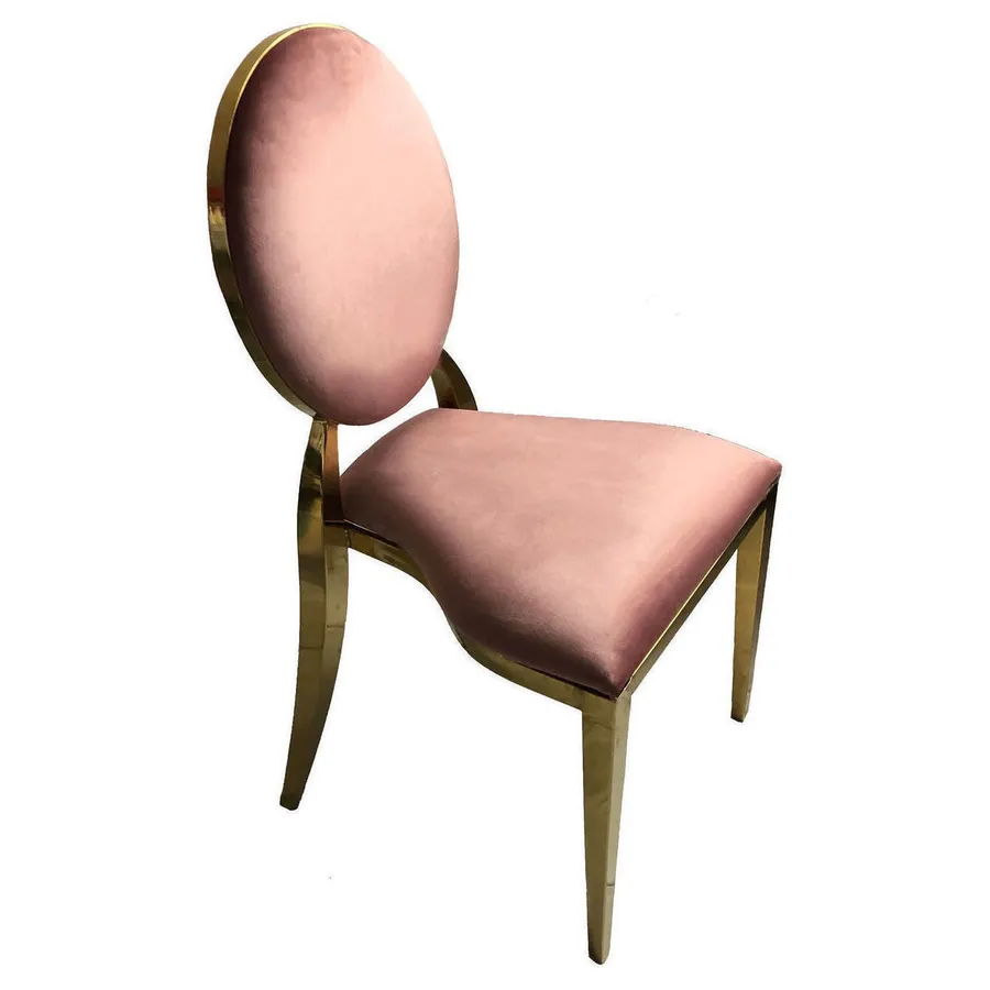 Стул Washington Gold, велюр пыльная роза - Фото миниатюра 2