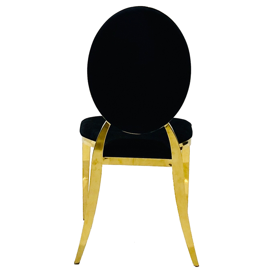 Стул Washington Gold, велюр черный - Фото миниатюра 4