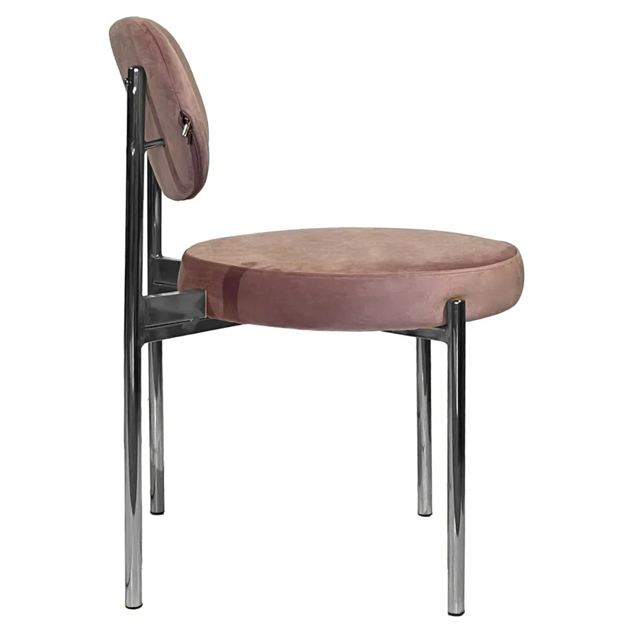 Стул Modern Silver, Pink Lipstick - Фото миниатюра 3