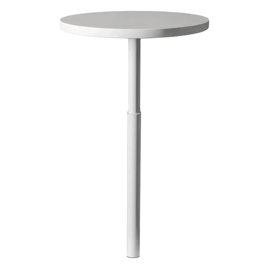 Стол коктейльный Twist Circle White (телескопическая нога) - Фото миниатюра 2