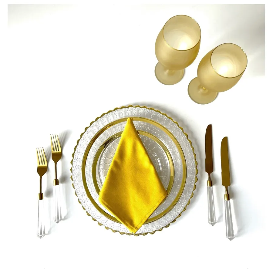 Сервировочная тарелка Lacy Gold - Фото миниатюра 3